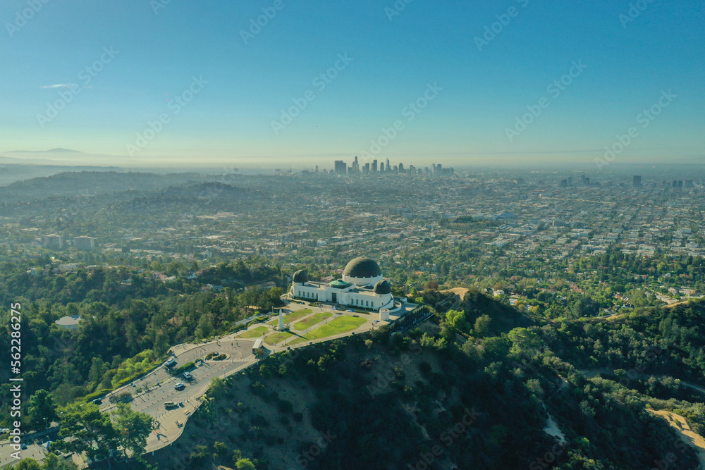 Los Angeles skyline view from the Observatory