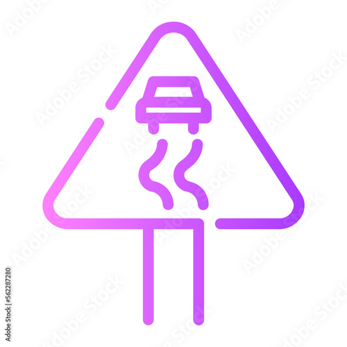 slippery gradient icon
