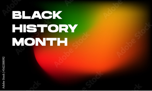 gradient mesh black history month colors. Vector illustration