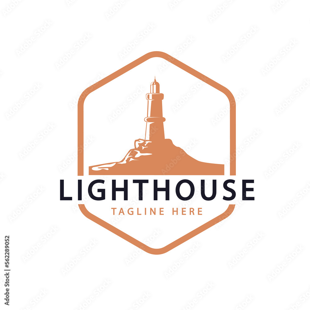 vector illustration of a lighthouse for a symbol or logo icon. vector illustration of a lighthouse for a symbol or logo icon.