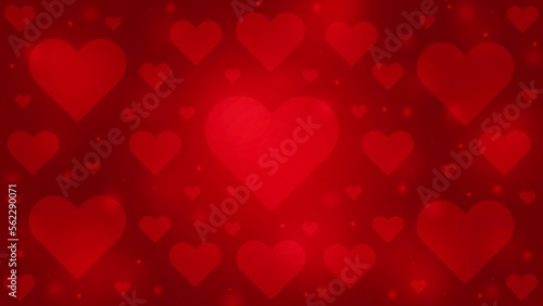Red hearts background  celebration valentine s day design  romantic theme.