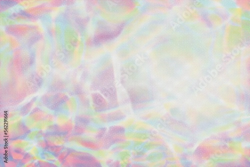 reflection on colorful hologram background photo