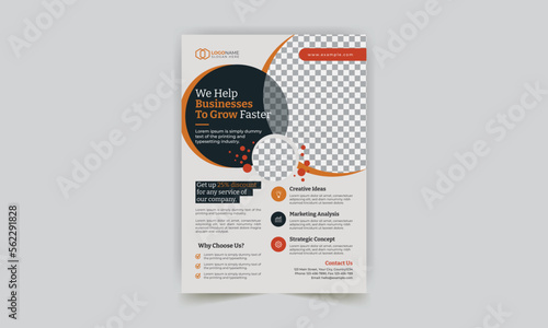 Corporate creative modern business flyer template