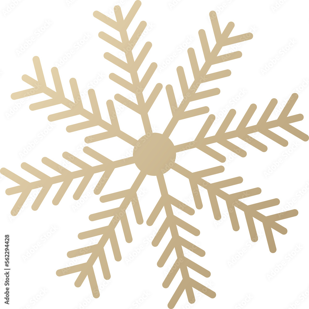 Gold snowflake Gold snowflake