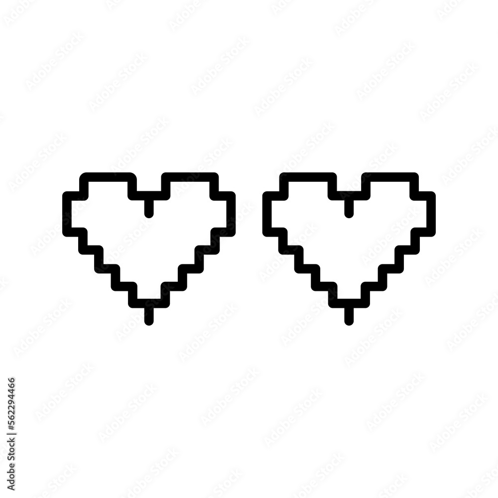 Hearts icon. love sign, for mobile concept and web design. vector illustration Hearts icon. love sign, for mobile concept and web design. vector illustration