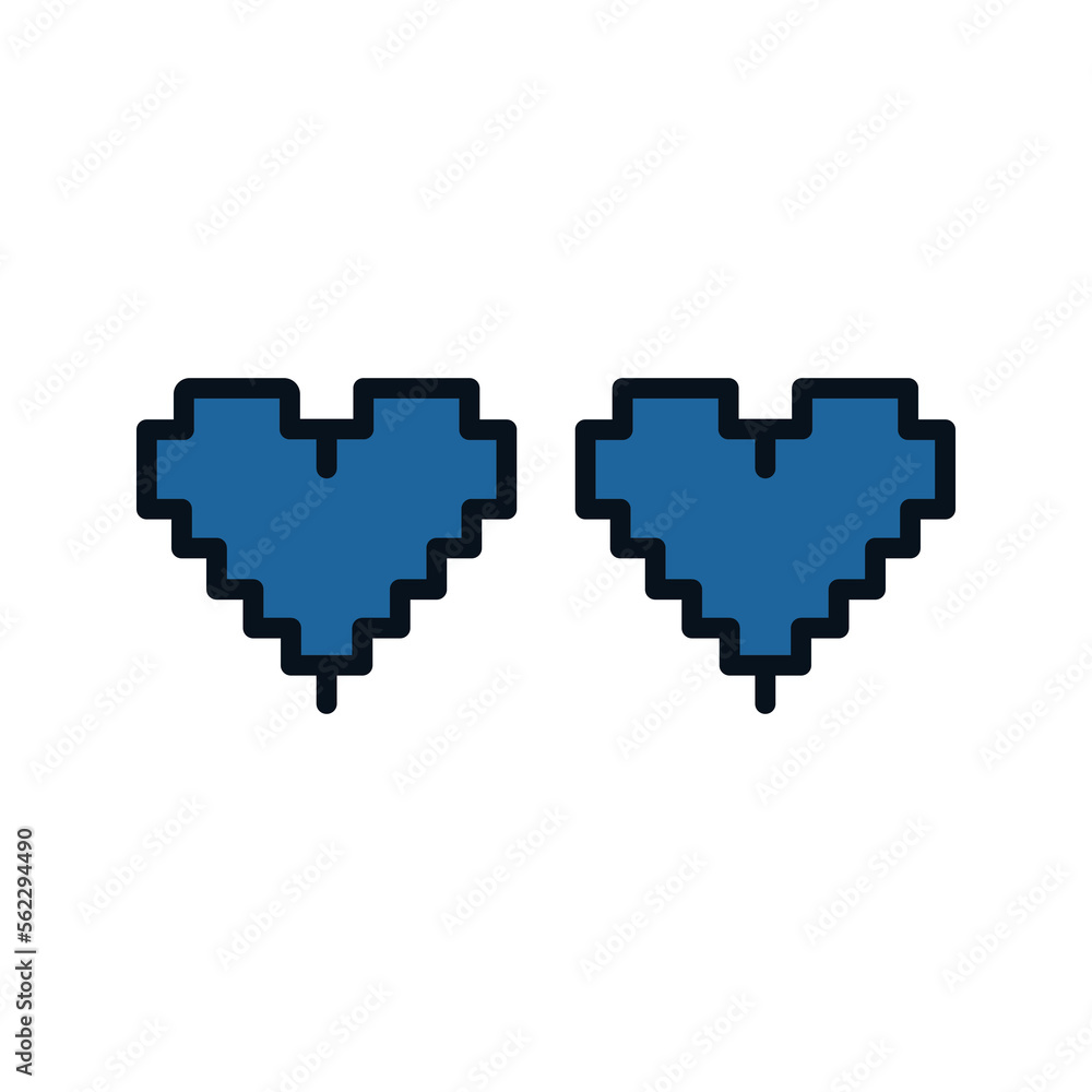 Hearts icon. love sign, for mobile concept and web design. vector illustration Hearts icon. love sign, for mobile concept and web design. vector illustration
