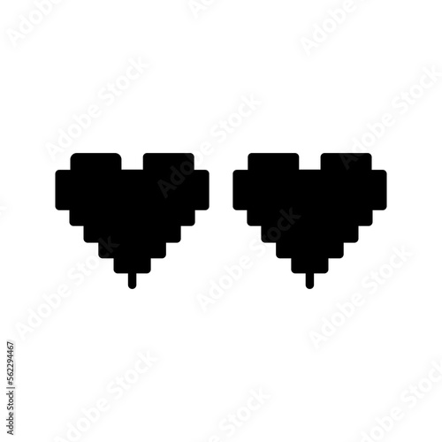 Hearts icon. love sign, for mobile concept and web design. vector illustration