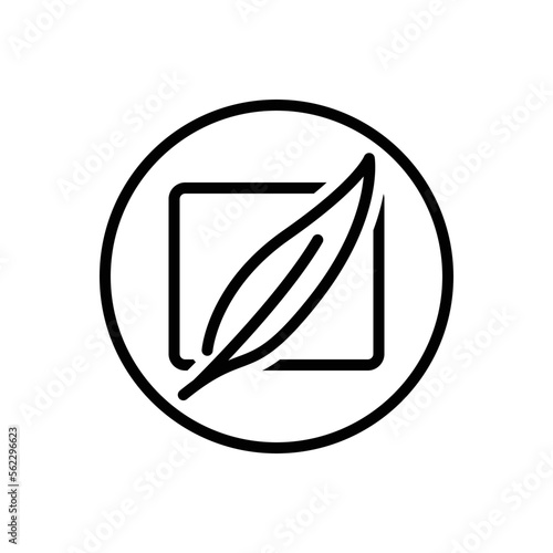 Black line icon for lite mild