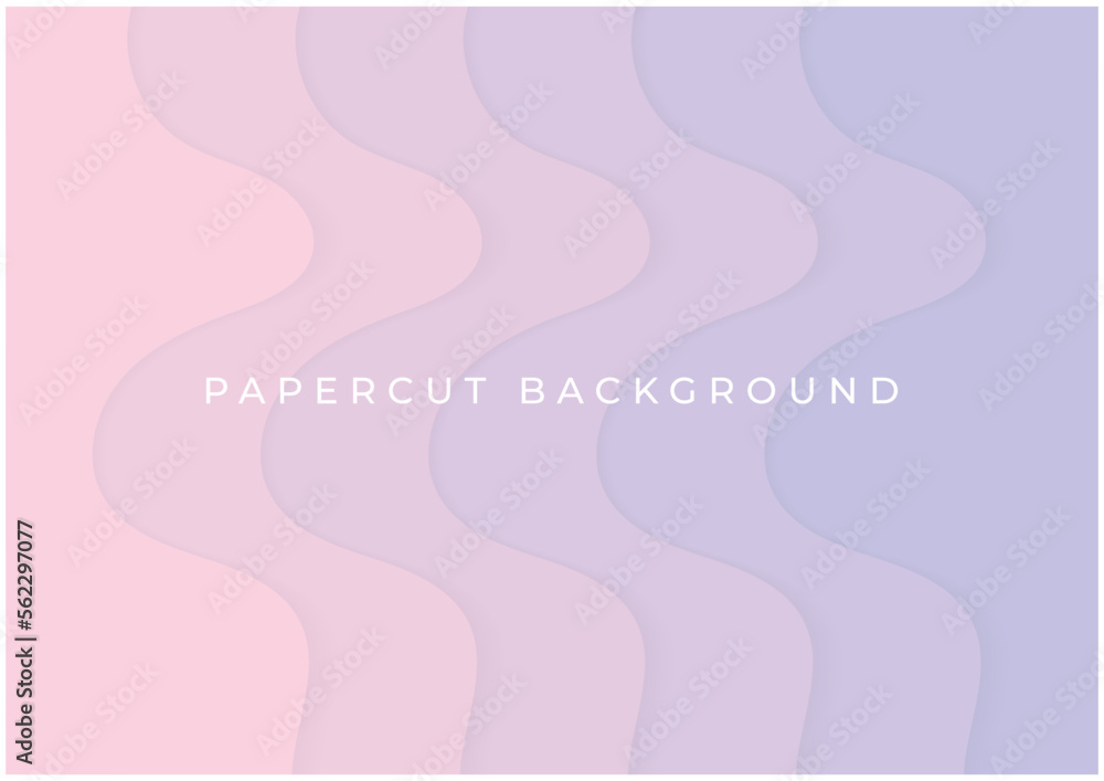 abstract pink purple papercut background template