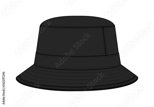 Bucket hat template illustration / png, no background