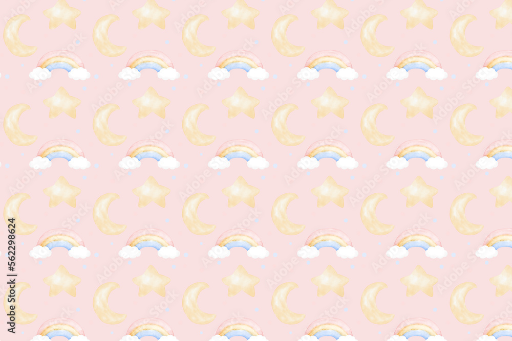 Dreamy Rainbow Seamless Patterns Digital Paper Dreamy Rainbow Seamless Patterns Digital Paper