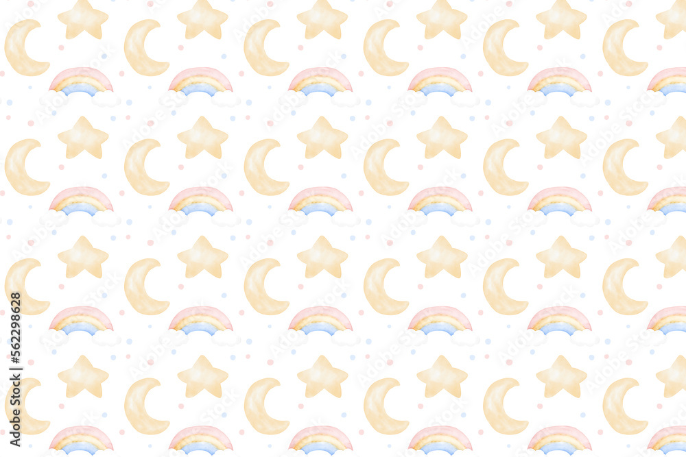 Dreamy Rainbow Seamless Patterns Digital Paper Dreamy Rainbow Seamless Patterns Digital Paper