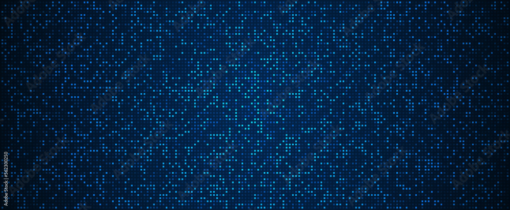 Digital technology background. Digital data square blue pattern pixel background Digital technology background. Digital data square blue pattern pixel background