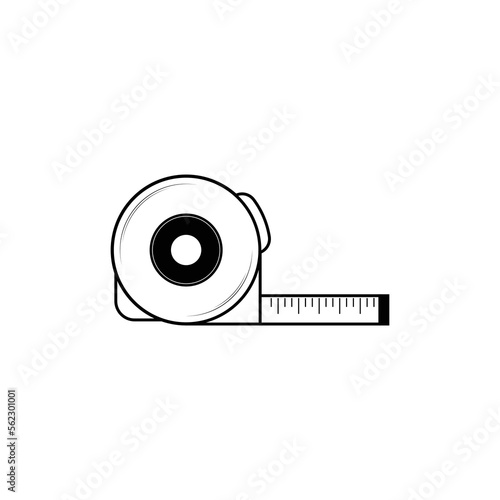 Tape measurement icon vector graphics