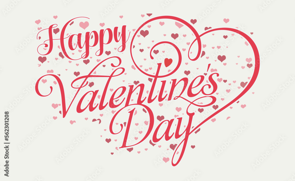 Happy Valentine's Day Typography T-shirt Design with heart,
