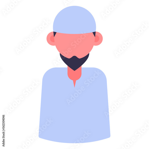 muslim man illustration