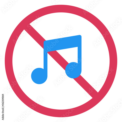 no music illustration