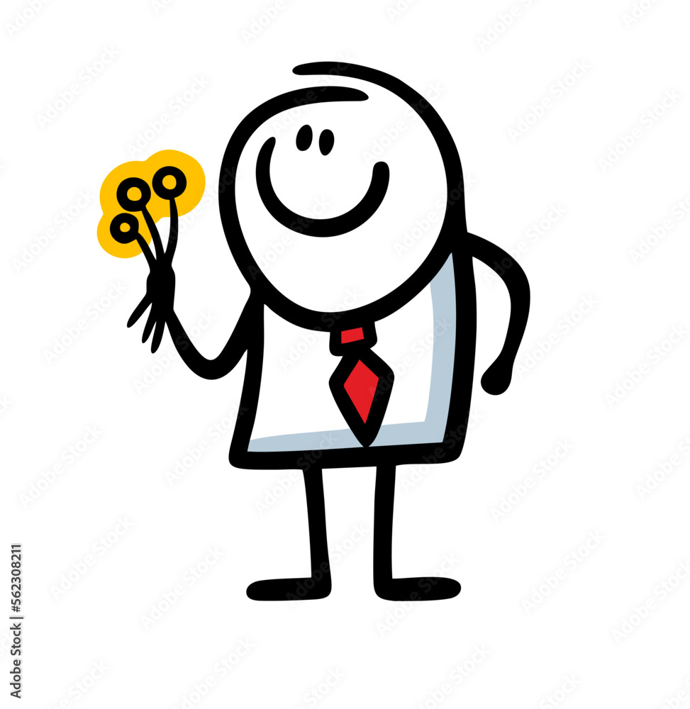 An elegant man in business suit and tie brought a bouquet of yellow flowers on a date. An elegant man in business suit and tie brought a bouquet of yellow flowers on a date.