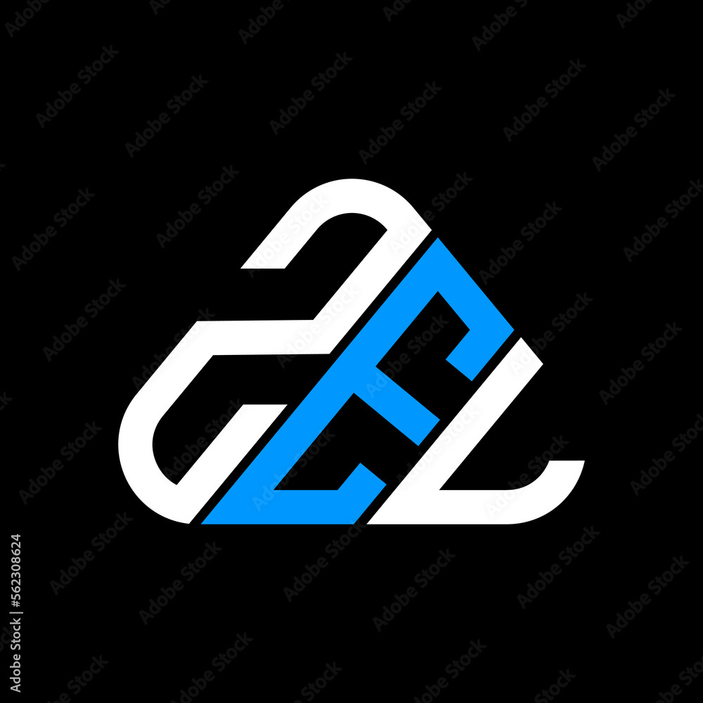 Naklejka premium ZEL letter logo creative design with vector graphic, ZEL simple and modern logo.