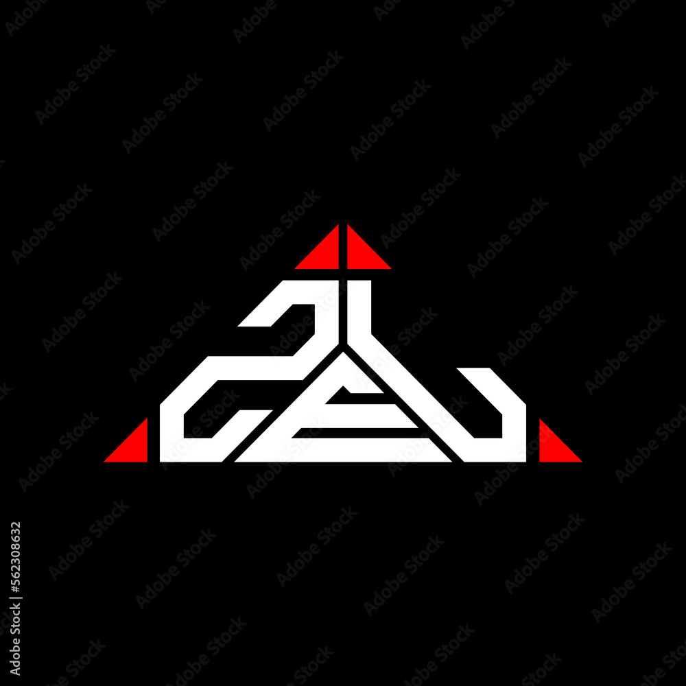 ZEL letter logo creative design with vector graphic, ZEL simple and modern logo. - obrazy, fototapety, plakaty 