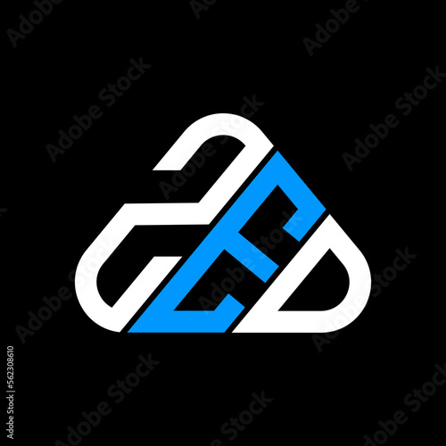 ZED letter logo creative design with vector graphic, ZED simple and modern logo.