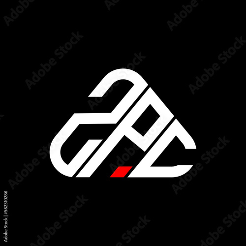 ZPC letter logo creative design with vector graphic, ZPC simple and modern logo.