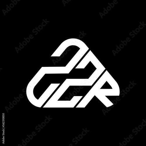 ZZR letter logo creative design with vector graphic, ZZR simple and modern logo. photo