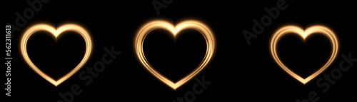 Radiant heart shape frame with shimmering fairy dust bursts. Design element for Valentine's Day. Vector for web design and illustrations.