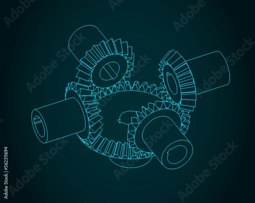 Bevel gear transmission
