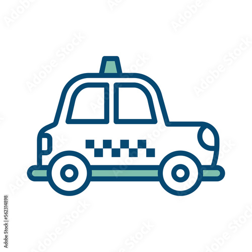 taxi icon vector design template in white background