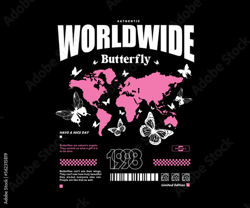  butterfly t shirt design, vector graphic, typographic poster or tshirts street wear and Urban style
