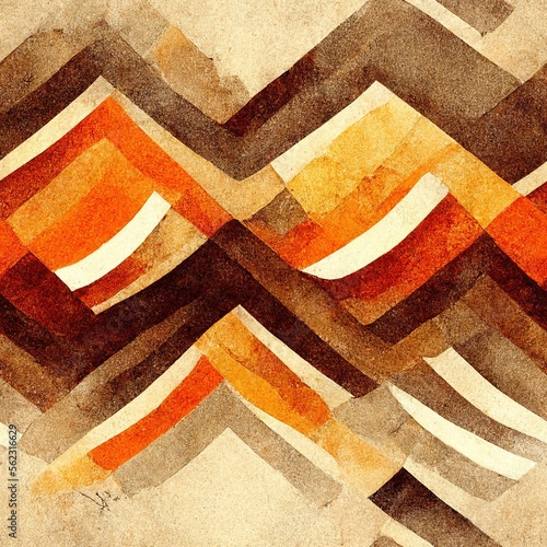 earthtone abstract geometric pattern photo