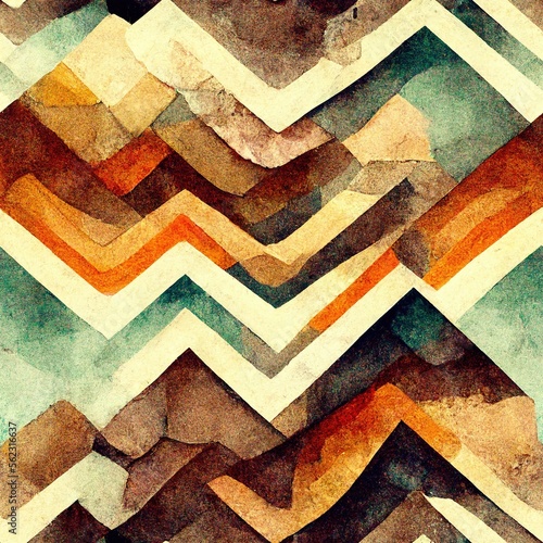 earthtone abstract geometric pattern photo