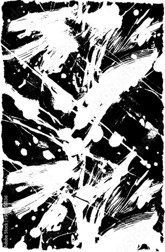 Grunge background black and white vector template