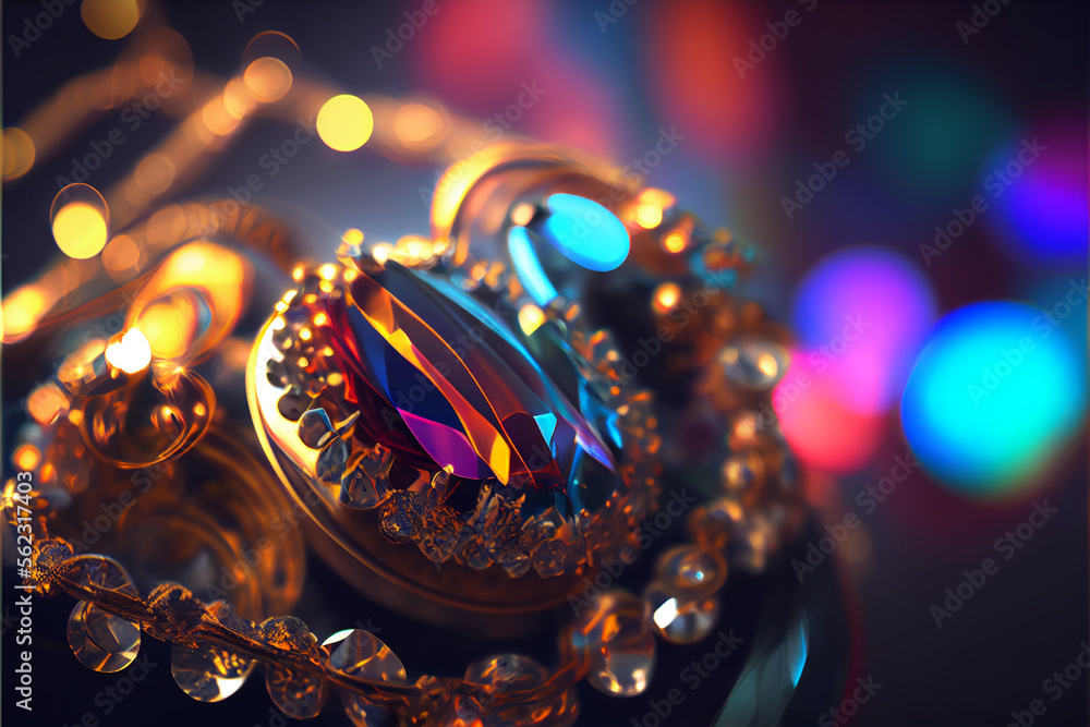Abstract jewelry wallpaper. generative ai Abstract jewelry wallpaper. generative ai