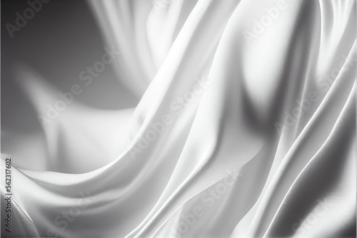 White Silk satin background. generative ai