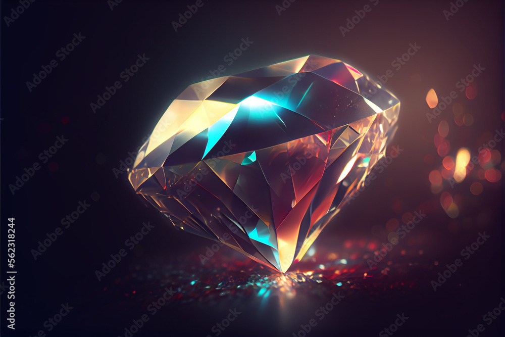 Abstract diamond background. generative ai Abstract diamond background. generative ai