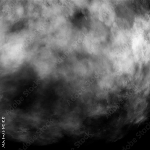 Cloud, fog, or smoke isolated on black background. Royalty high-quality free stock photo image of white cloudiness, clouds, mist or smog overlays on black backgrounds. Copy space for design