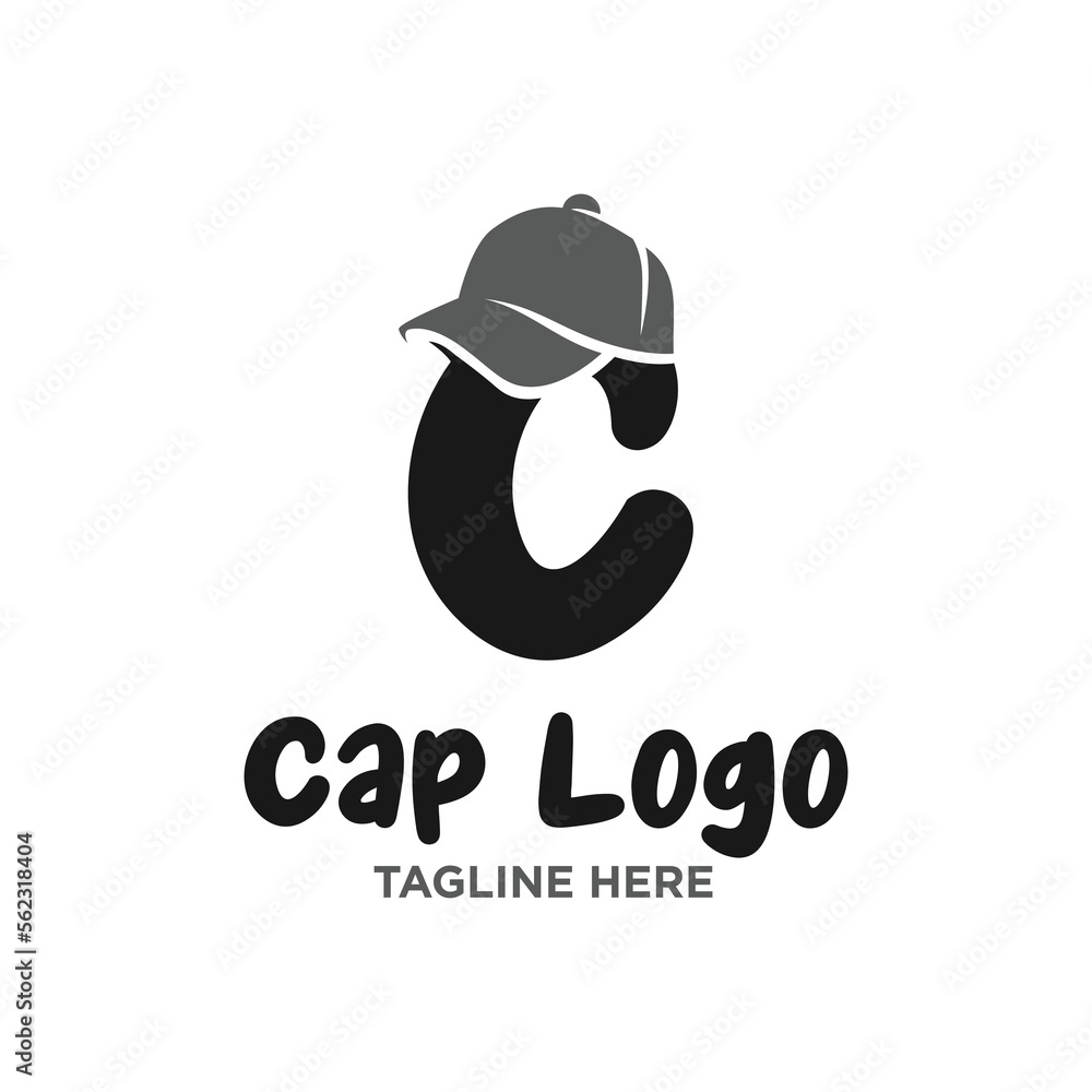 Letter C Cap Logo Design Template Inspiration, Vector Illustration. Letter C Cap Logo Design Template Inspiration, Vector Illustration.