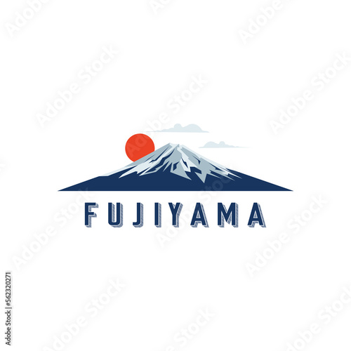 Fujiyama Logo Design. Japan Mountain Icon