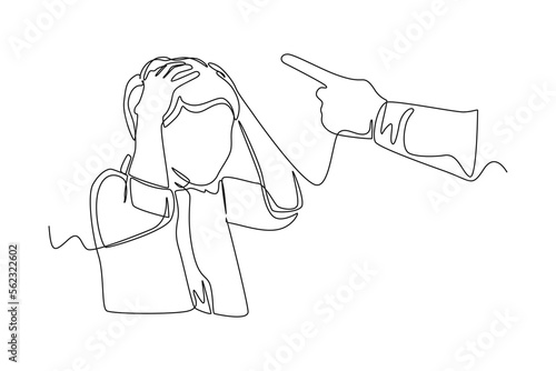 Continuous one line drawing father hand on his boy head to give advice. Rising teens concept. Single line draw design vector graphic illustration.