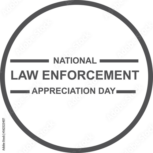National Law Enforcement Appreciation Day, Law Enforcement Appreciation Day celebrating symbol