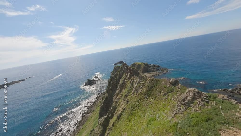 FPV drone sea and mountain surfing FPV drone sea and mountain surfing