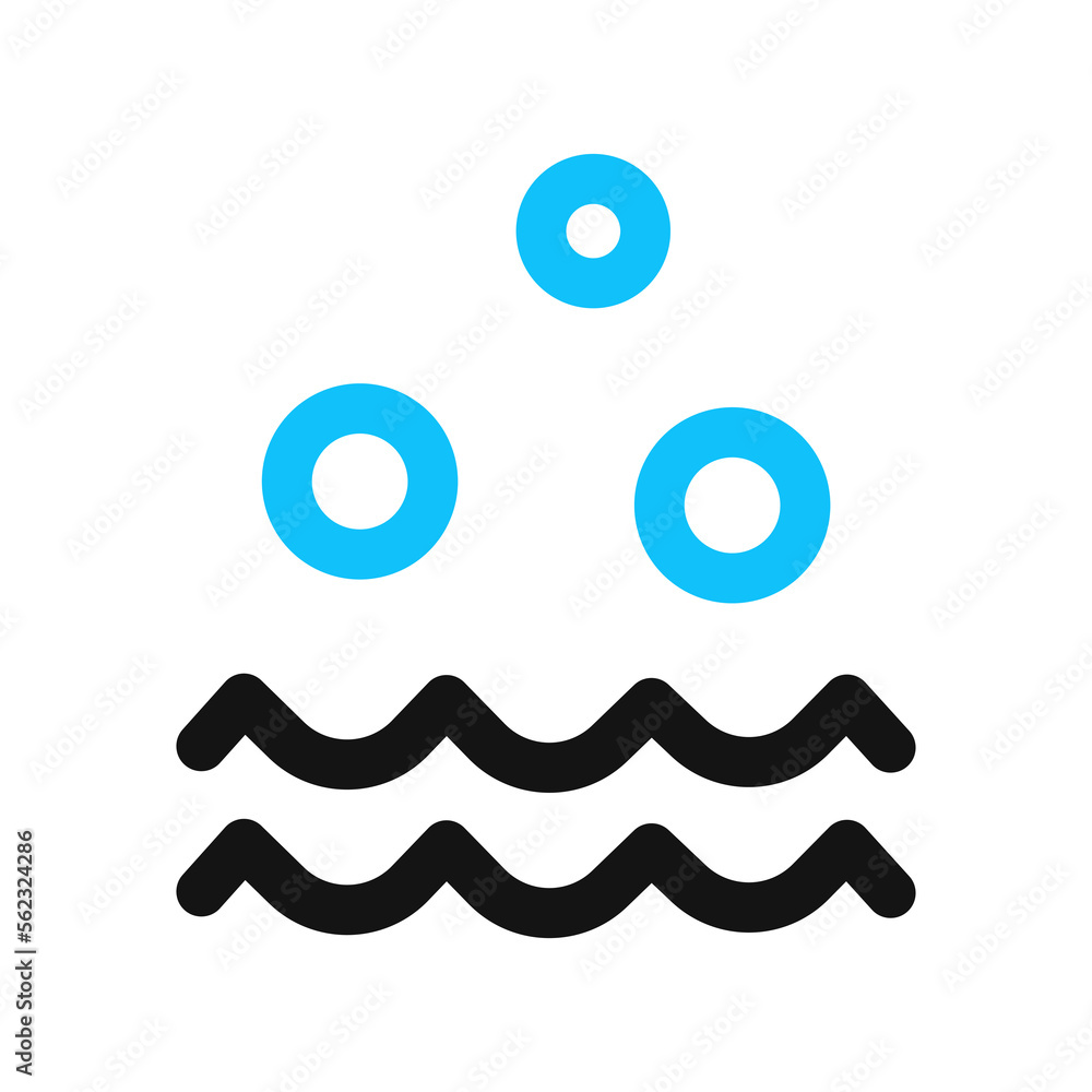 water with bubble symbol water with bubble symbol