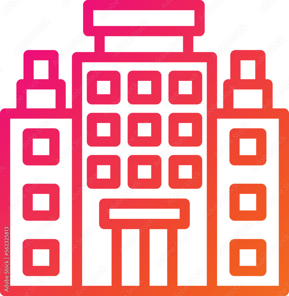 Hotel Vector Icon Design Illustration Hotel Vector Icon Design Illustration