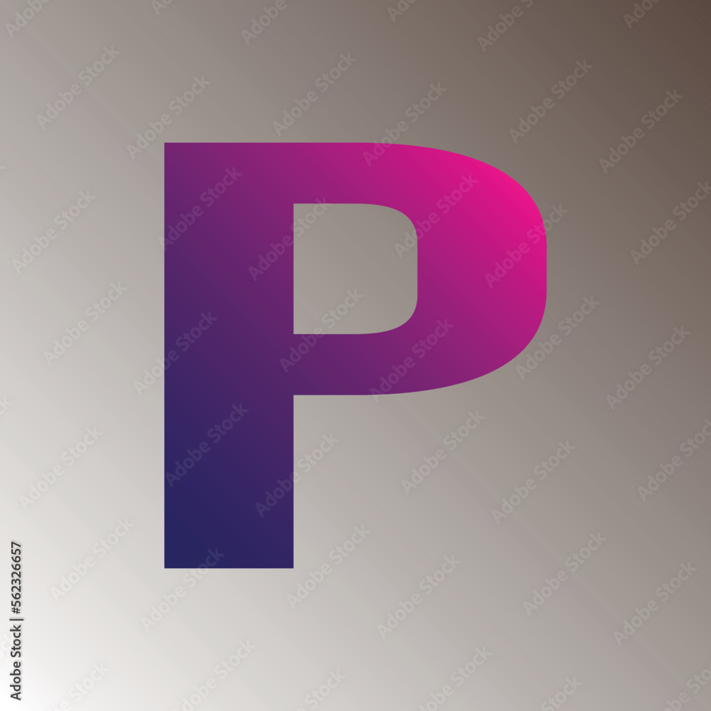P text gradient color letter mark logo template vector design. colorful logotype P capital letter. Alphabet P letter t-shirt design. P text gradient color letter mark logo template vector design. colorful logotype P capital letter. Alphabet P letter t-shirt design.