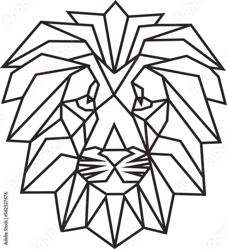 Vector abstract polygonal geometric wild animal