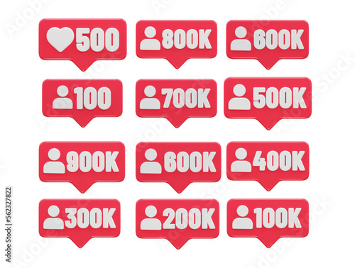 Love react vector illustration 3d rendering transparent element vector design