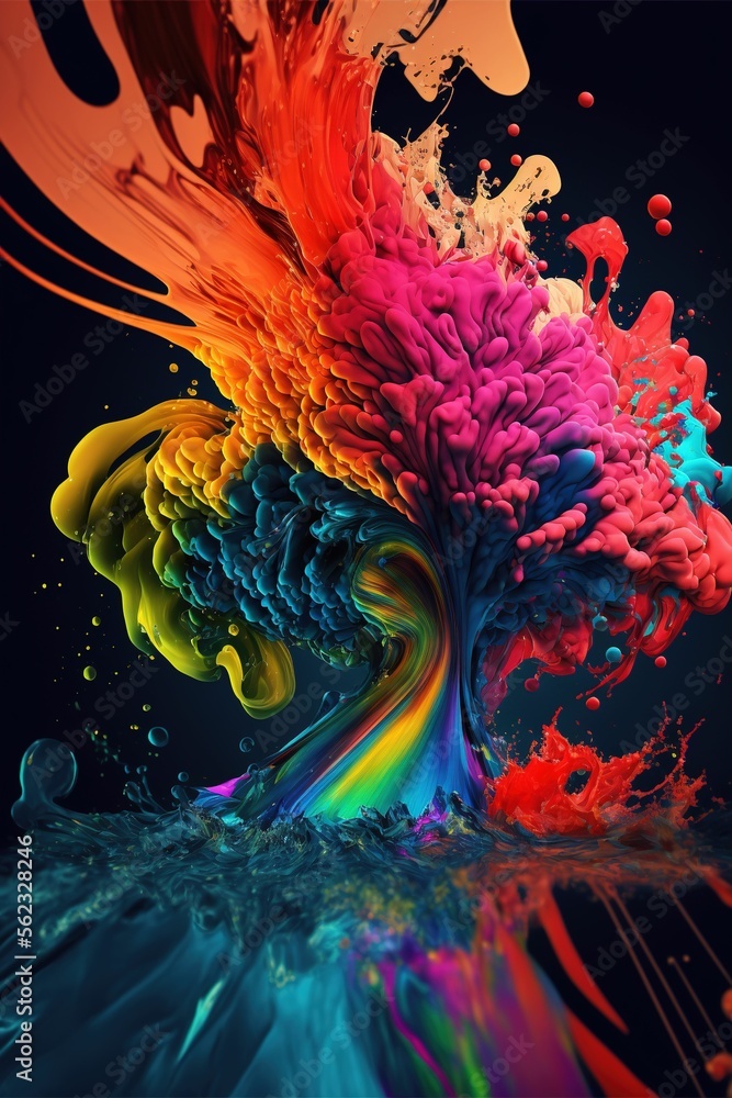 colorful abstract background with water wallpaper 