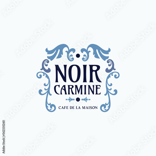 Flourish frame logo design template